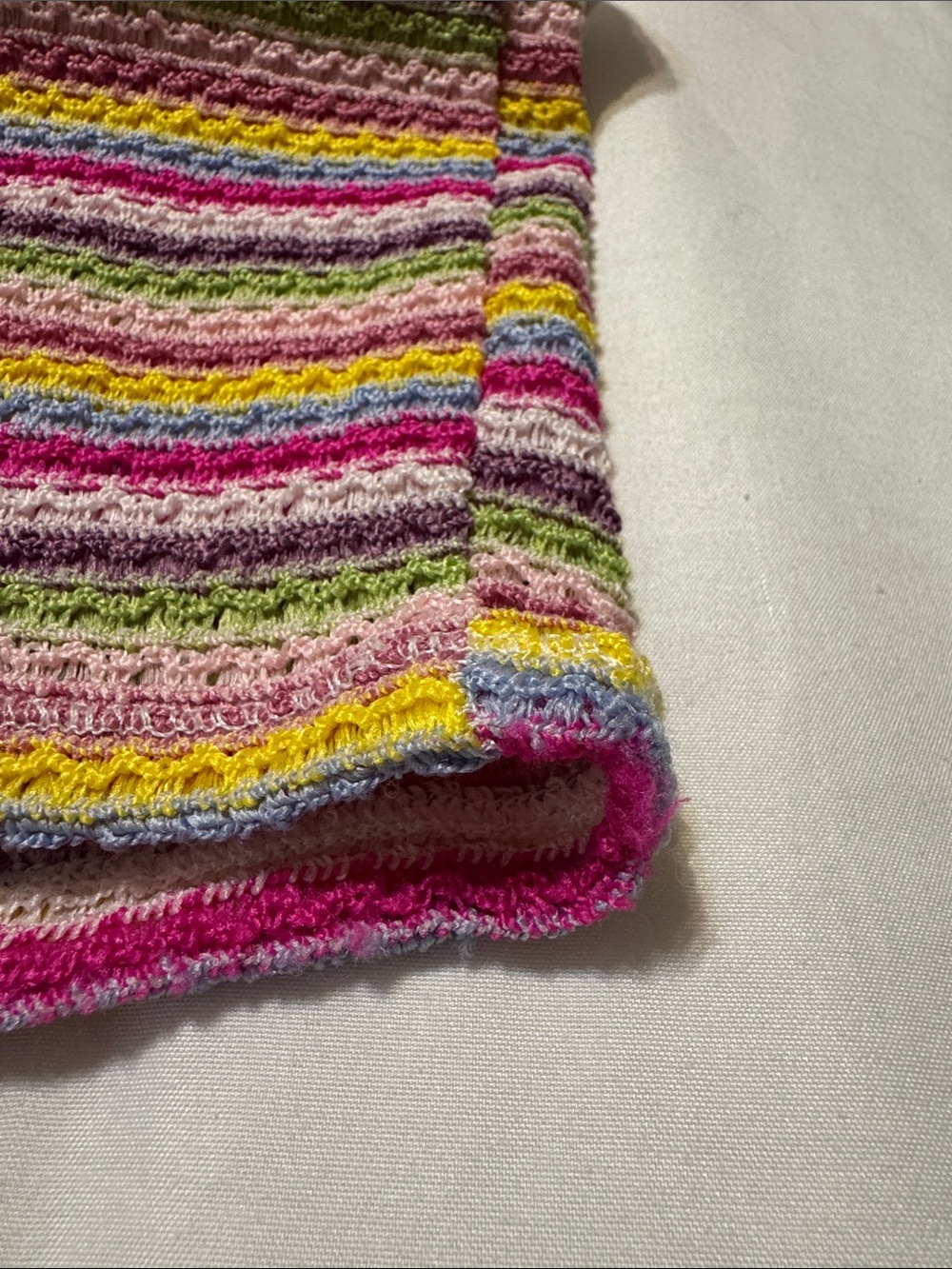 BDG Urban Outfitters Rainbow Striped Knit Tank Top | Size Medium - Picture 6 of 6